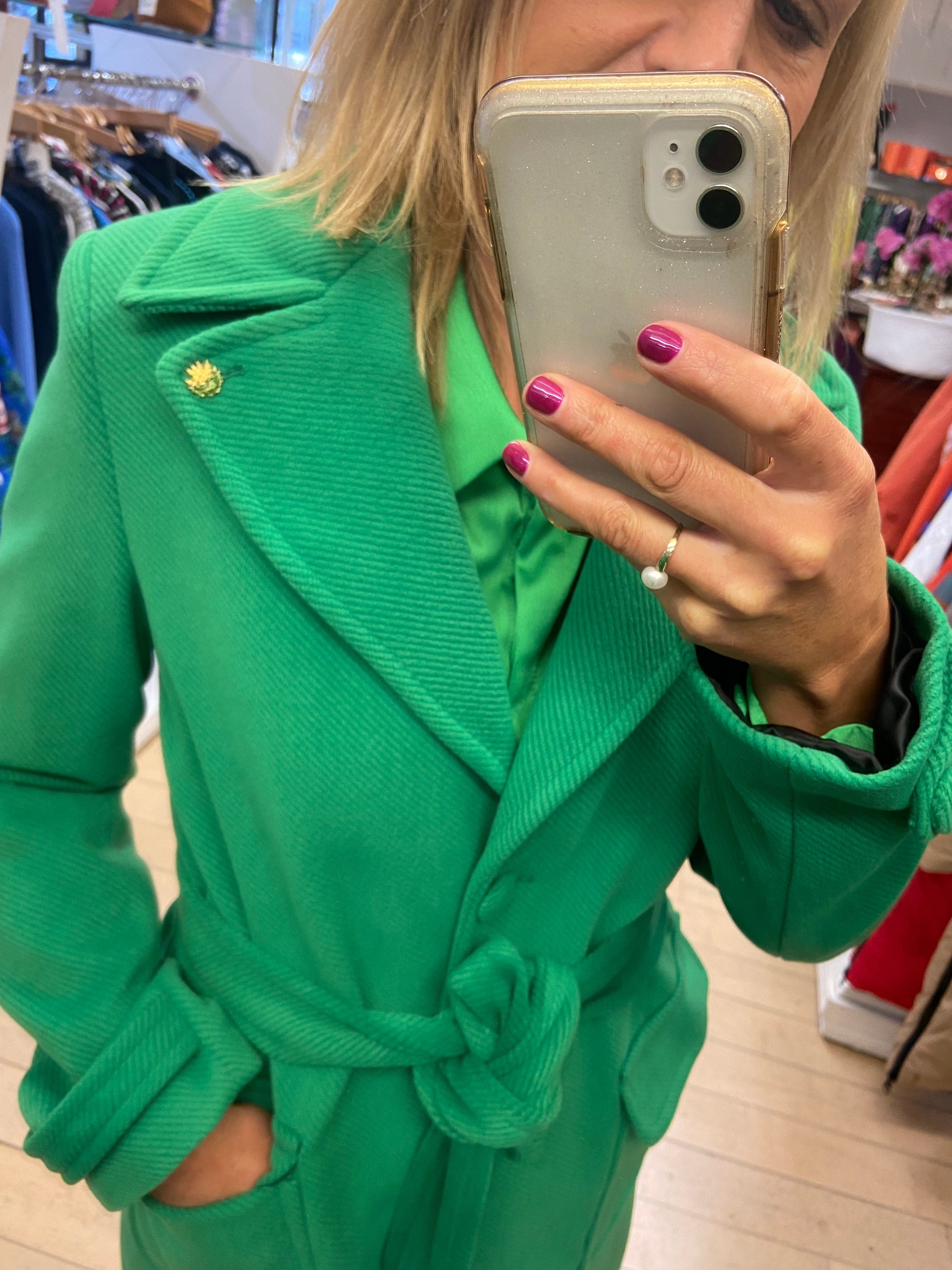 Green Coat By Hanita | Hanita | Orchid Boutique