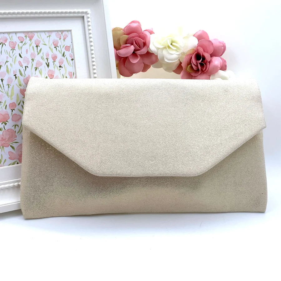 Silver White Clutch | Orchid Boutique | Orchid Boutique