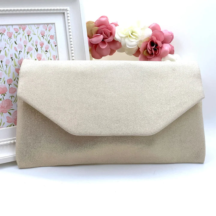 Silver White Clutch | Orchid Boutique | Orchid Boutique