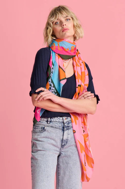 Heart To Heart Scarf By POM Amsterdam | POM Amsterdam | Orchid Boutique
