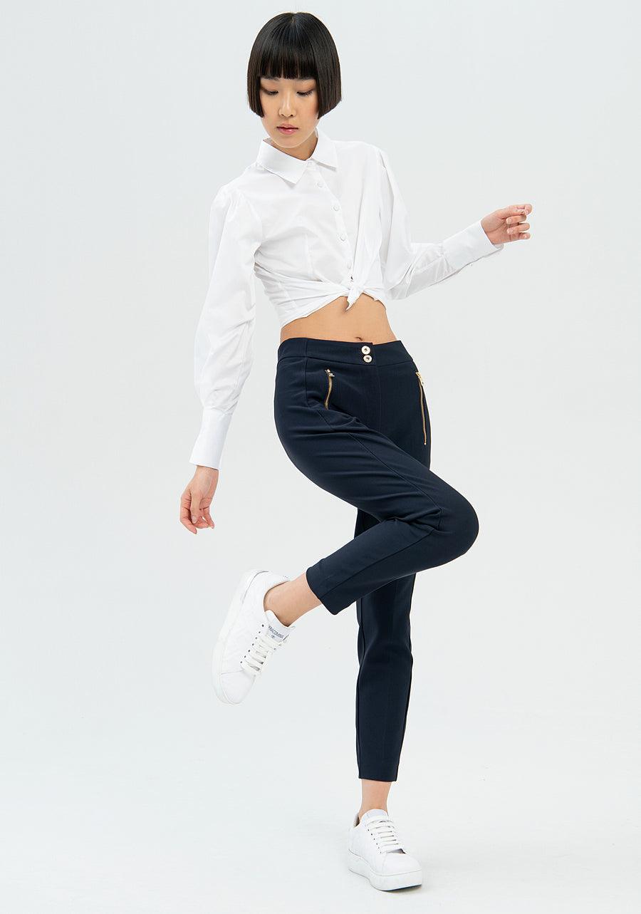 Napp Navy Pants | Fracomina | Orchid Boutique