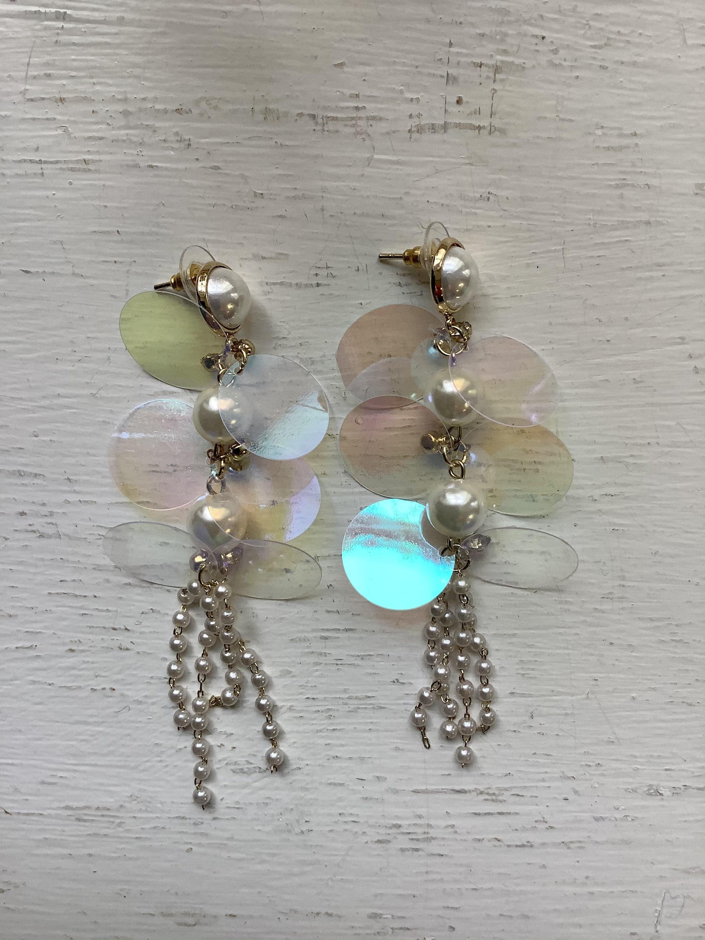 Beautiful Long Pearls Glow Earrings | Orchid Boutique | Orchid Boutique
