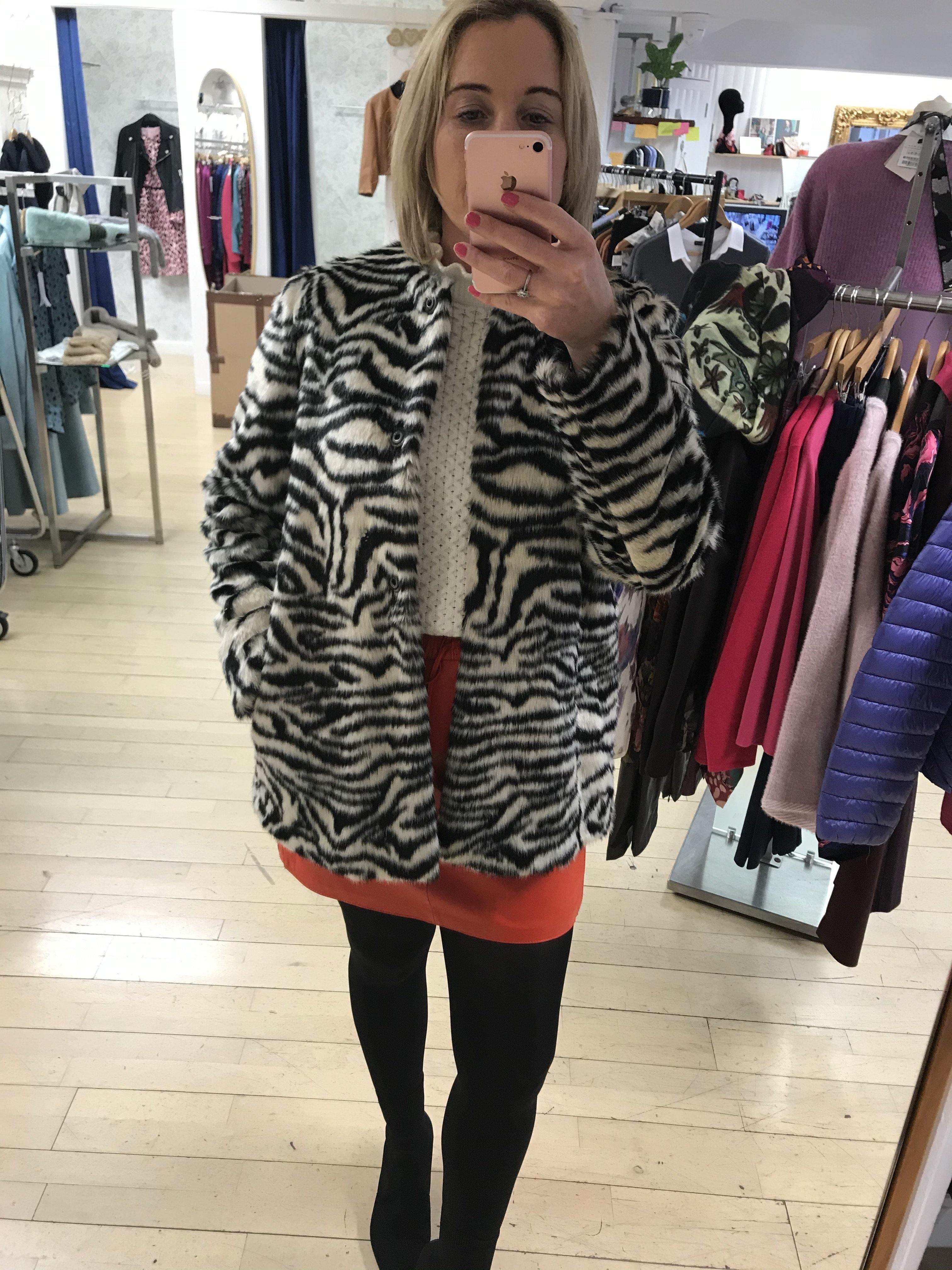 BINO Faux Fur Coat | Marella Emme | Orchid Boutique