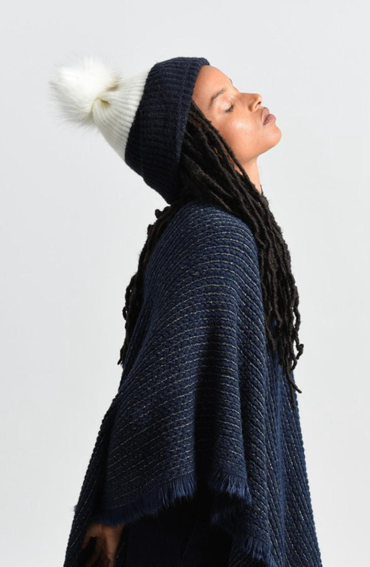 Beanie Navy/White | Molly Bracken | Orchid Boutique