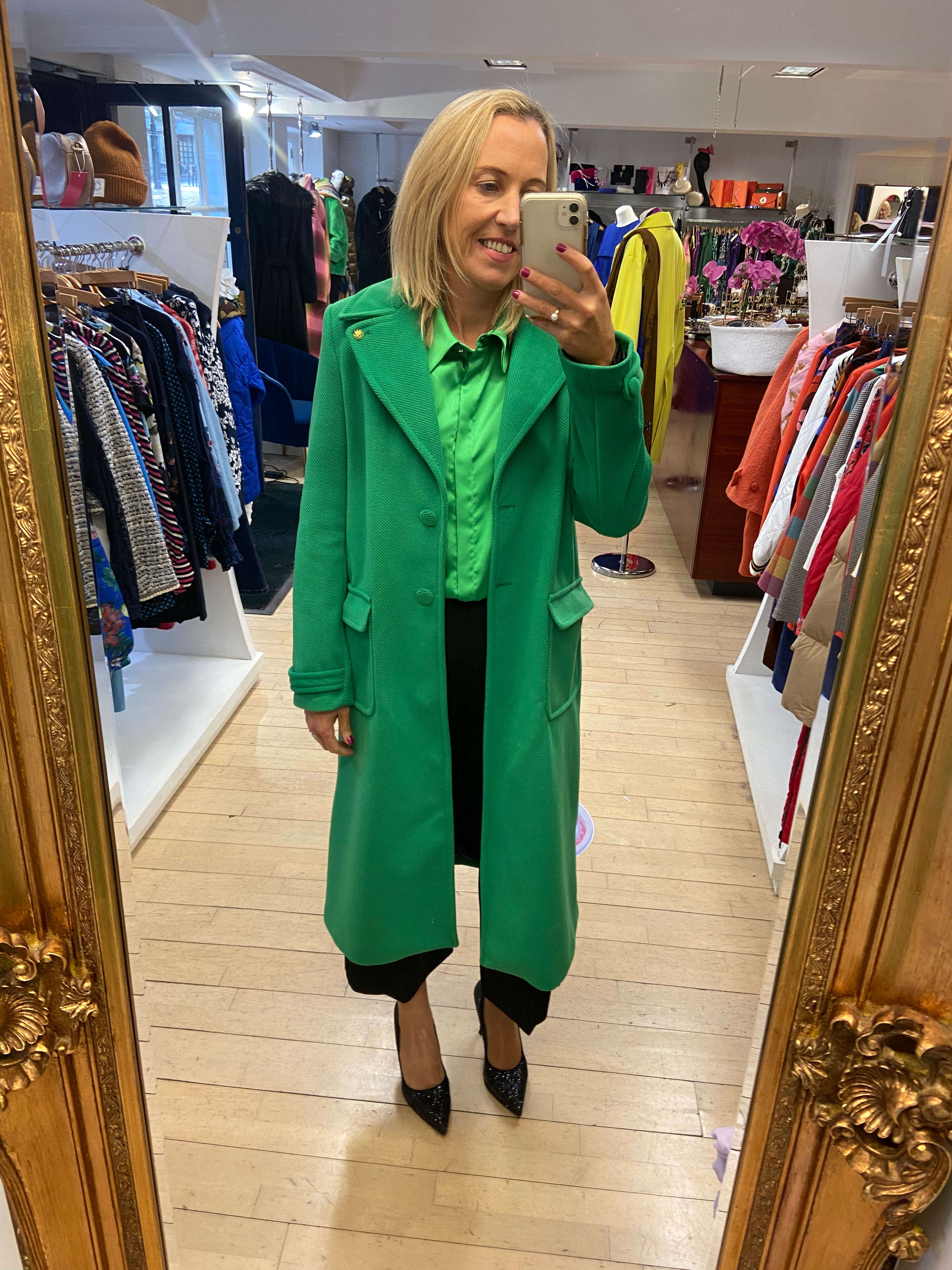 Green Coat By Hanita | Hanita | Orchid Boutique