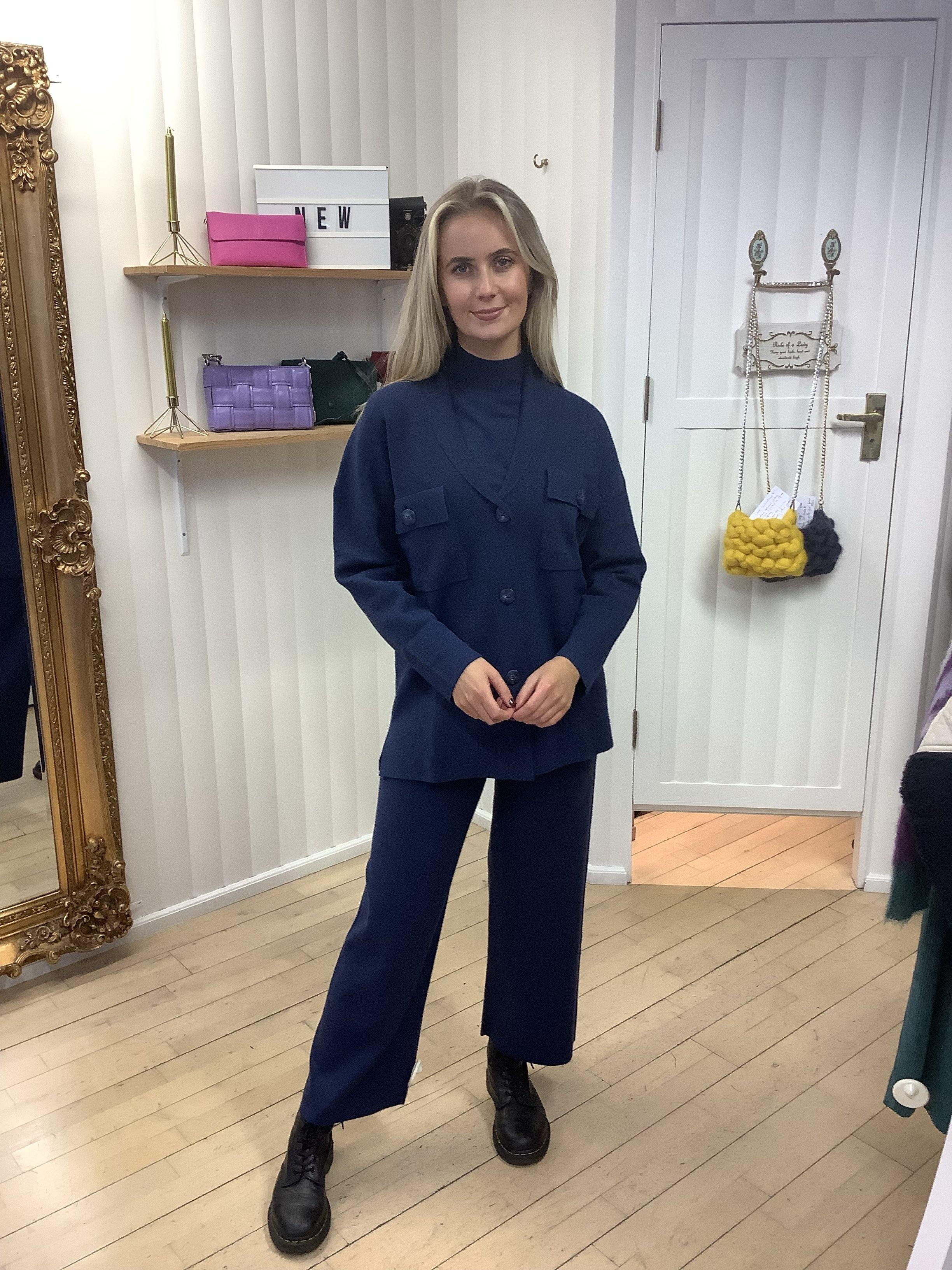 Yerse Navy Trousers | Yerse | Orchid Boutique