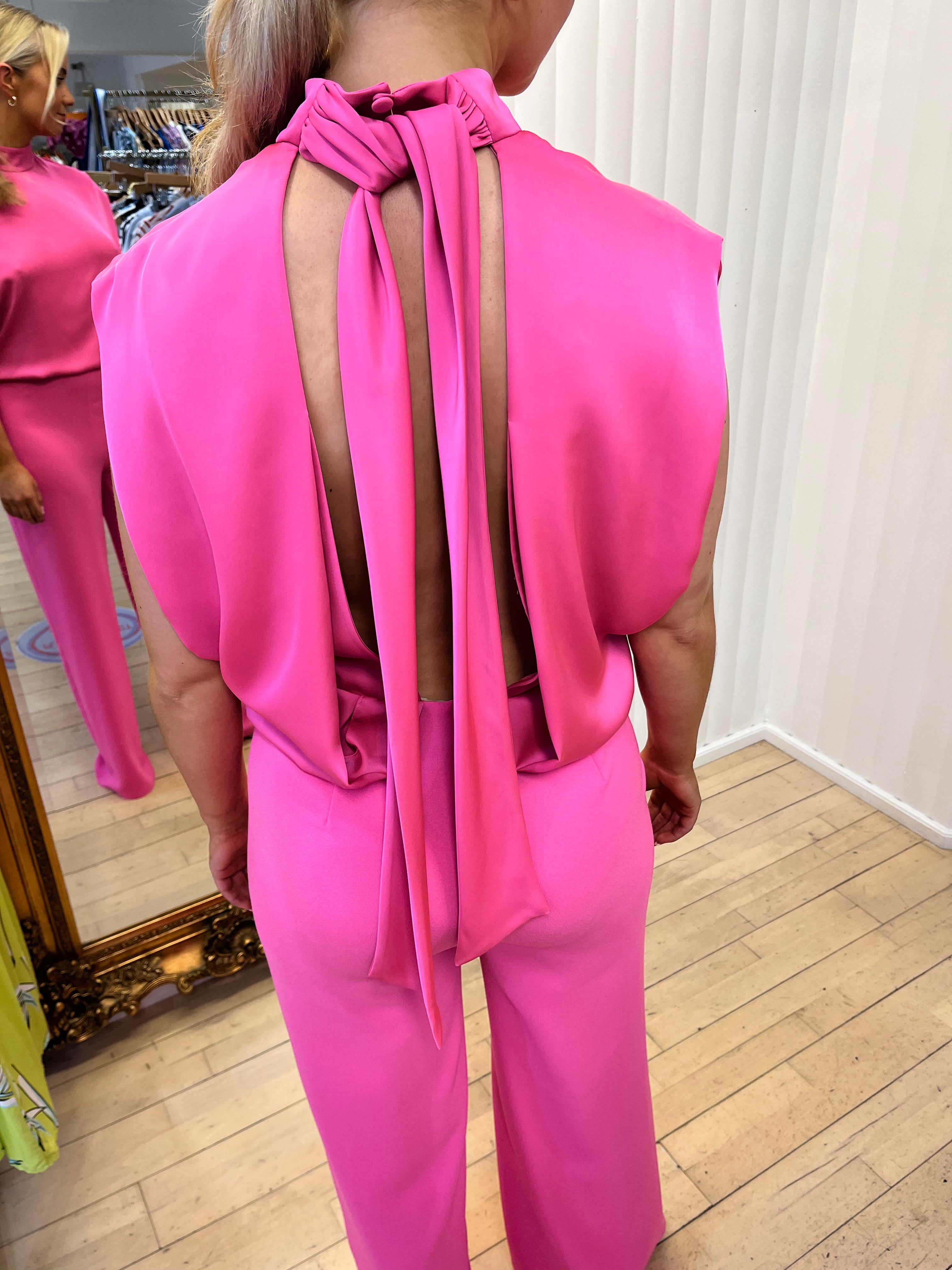 Daisy Pink Jumpsuit
