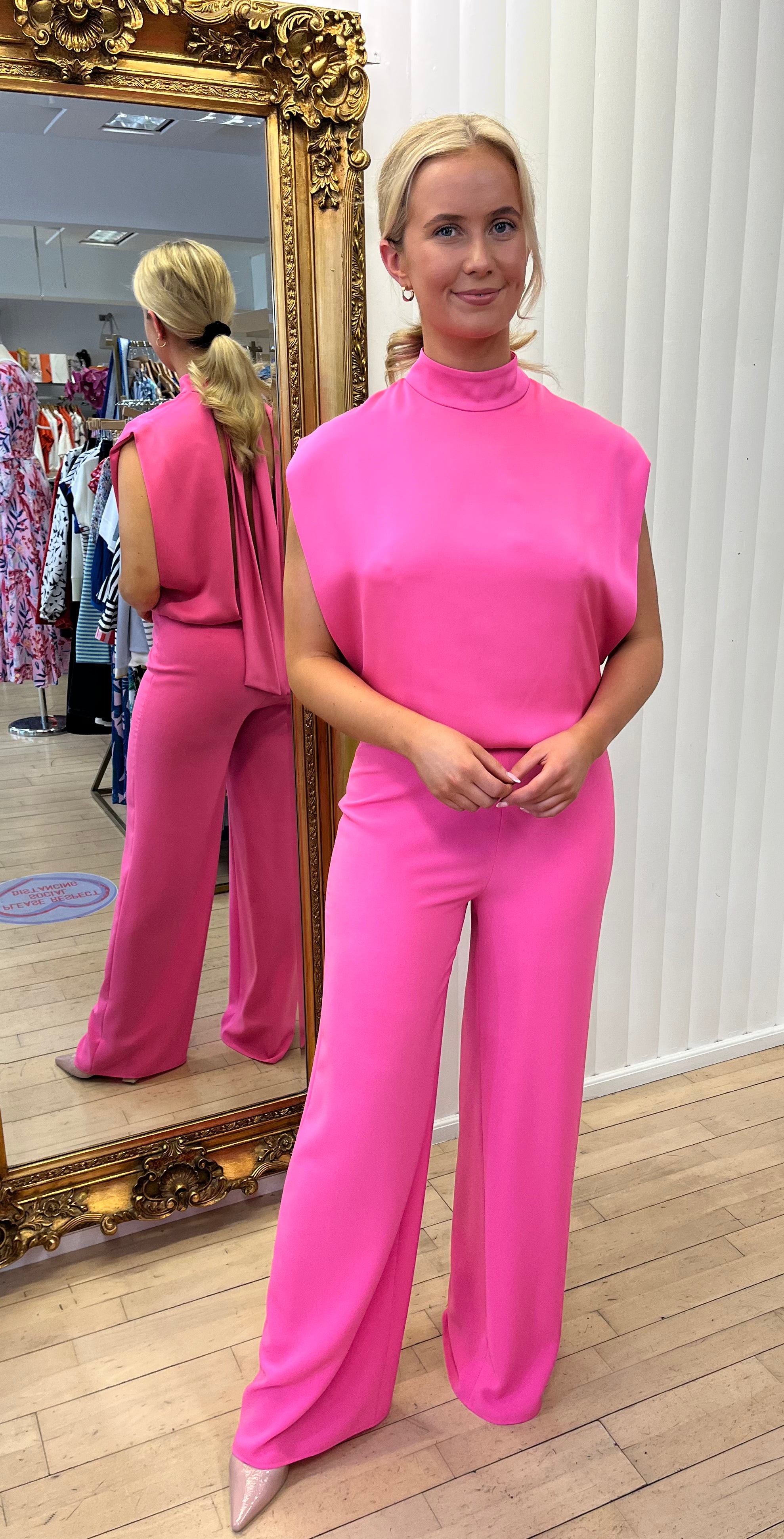 Daisy Pink Jumpsuit