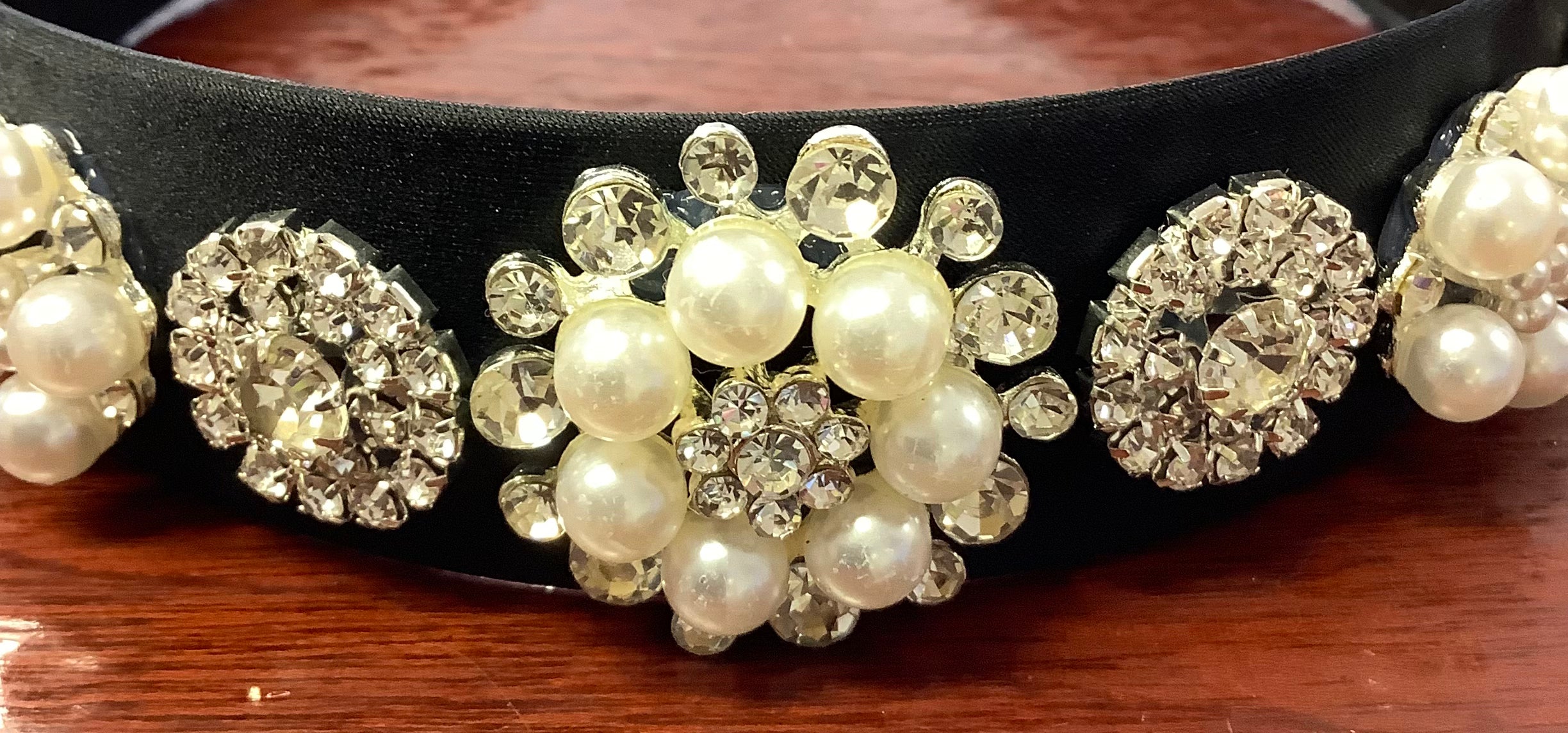 Black Base Beaded Hairband | Orchid Boutique | Orchid Boutique